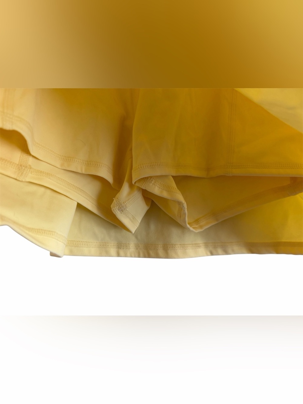 Garage Active Low-Rise A-line Yellow Athletic Micro Skort - Picture 5 of 10